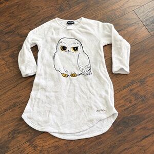 Warner Bros. White Plush Kids' Long-Sleeve Owl Top